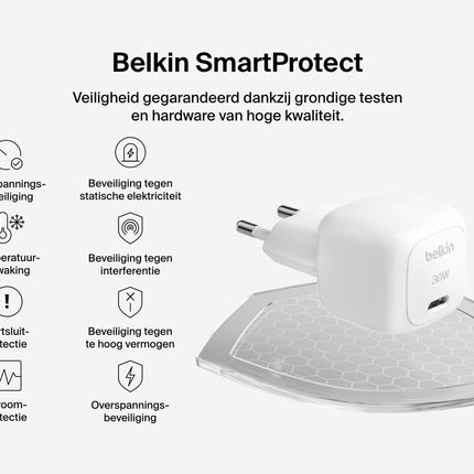 BELKIN Charger Sector USB-C 30W + USB-C Cable