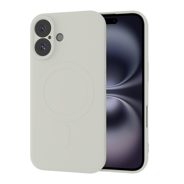 Just in Case Flex Case - iPhone 16 - TPU Back Cover - (compatible with MagSafe) - Ivory