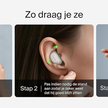 Belkin SoundForm Anywhere draadloze oordopjes, lichtgewicht oordopjes voor zijslapers, comfortabel en met lange gebruiksduur, Bluetooth 6.0, 26 uur batterijduur, IPX4, draadloze oordopjes voor slapen, sporten en meer - Beige