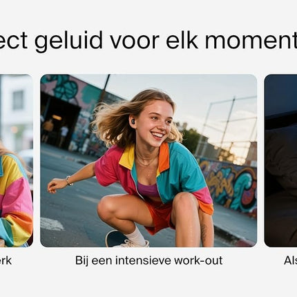Belkin SoundForm Anywhere draadloze oordopjes, lichtgewicht oordopjes voor zijslapers, comfortabel en met lange gebruiksduur, Bluetooth 6.0, 26 uur batterijduur, IPX4, draadloze oordopjes voor slapen, sporten en meer - zwart