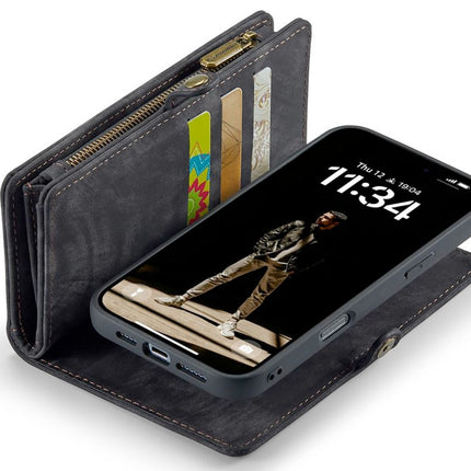 Caseme Case iPhone 16 Pro Max - Multifunctional Wallet - Black