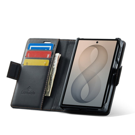 Samsung Z Fold 8 - 2-in-1 Casemania Luxe Magsafe Wallet Case - Zwart