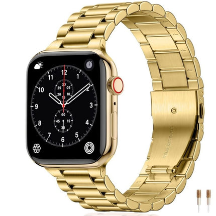Stainless Steel Metal Strap for Apple Watch 42/44/45/46/49mm - Goud