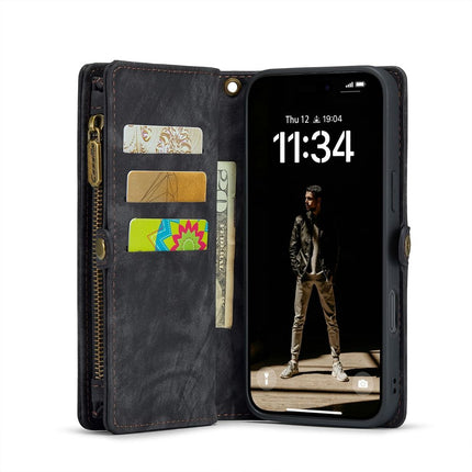 Caseme Case iPhone 16 Plus - Multifunctional Wallet - Black