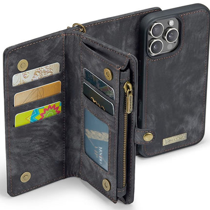 Caseme Case iPhone 16 Pro Max - Multifunctional Wallet - Black