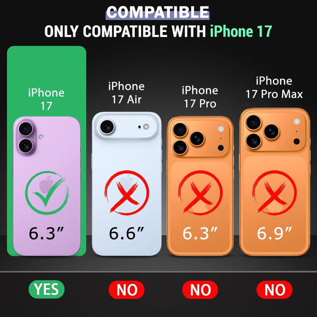 iPhone 17 hoesje  Silicone Case Cover Zwart