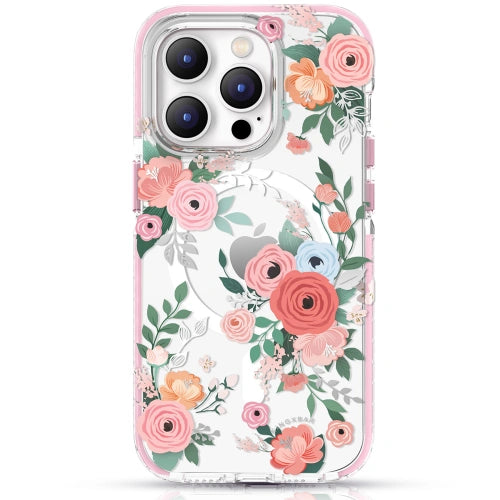 Kingxbar Flora MagSafe Apple iPhone 14 Pro rose