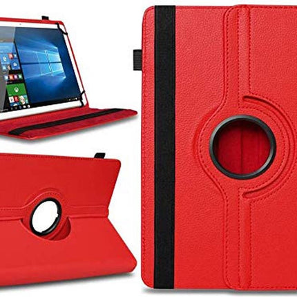 Hoesje Luxe Universeel 10 Inch Draaibaar Tablet Rood