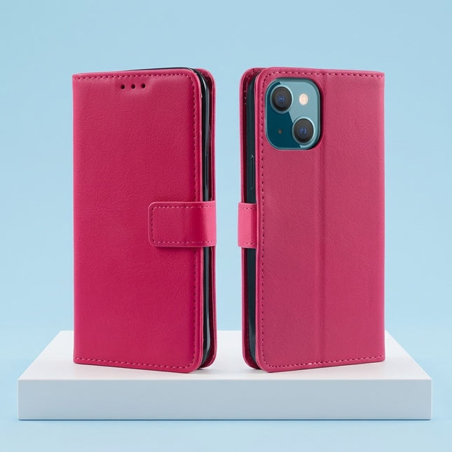 Samsung S25 FE 5G / S26 FE 5G  Hoesje Case Wallet Mapje Met ruimte voor Pasjes Roze