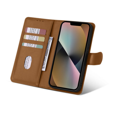 iPhone 8 /7 /SE 2020 / 2022 Bruin 2-in-1 hoesje mapje- Wallet Case magneet cover