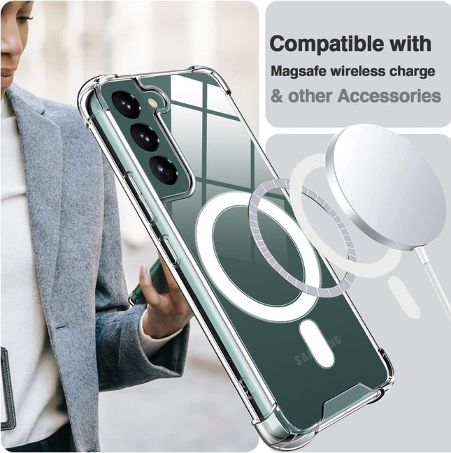 Hoesje Magnetic MagSafe Case - Samsung S23 - Transparant