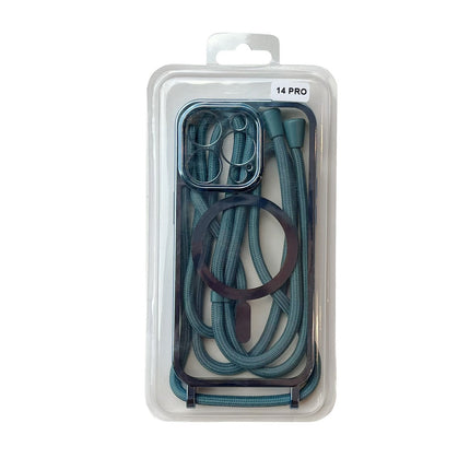 iPhone 12 PRO hoesje Magnetic Magsafe Koord Case BLAUW