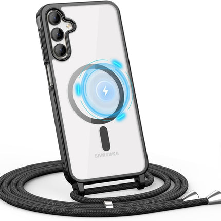 Magnetic Magsafe Koord Case - Samsung S25 Edge - Zwart