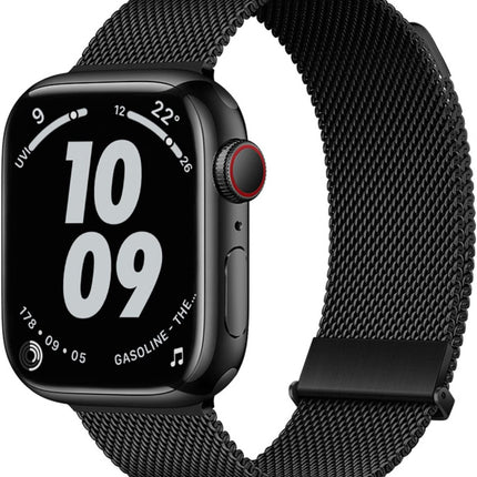 Metal Magnetic Band Compatible With Apple Watch 42/44/45/49mm - Zwart