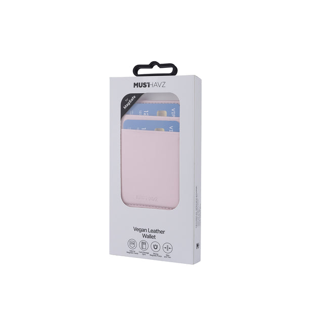 Musthavz Vegan Lederen Portemonnee MagSafe, roze