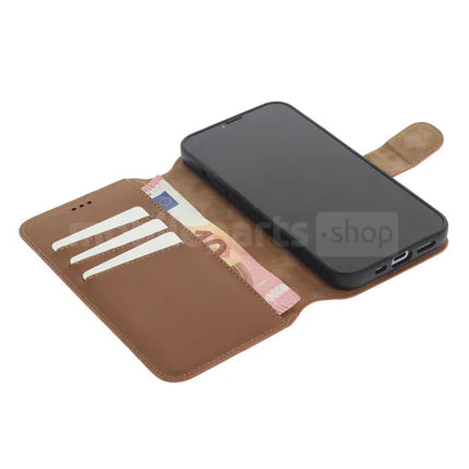 2 in 1 Wallet Case - Light Brown, for iPhone 13 Mini