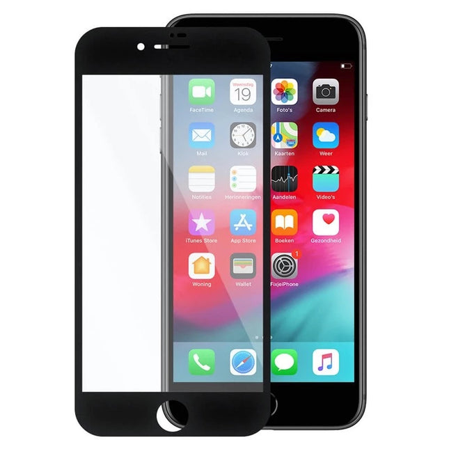 iPhone 7 plus / 8 plus tempered glass screenprotector met zwart rand