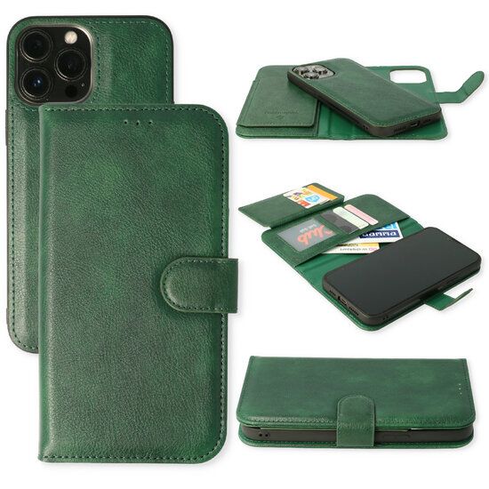 Samsung S21 hoesje boekcase mapje wallet groen