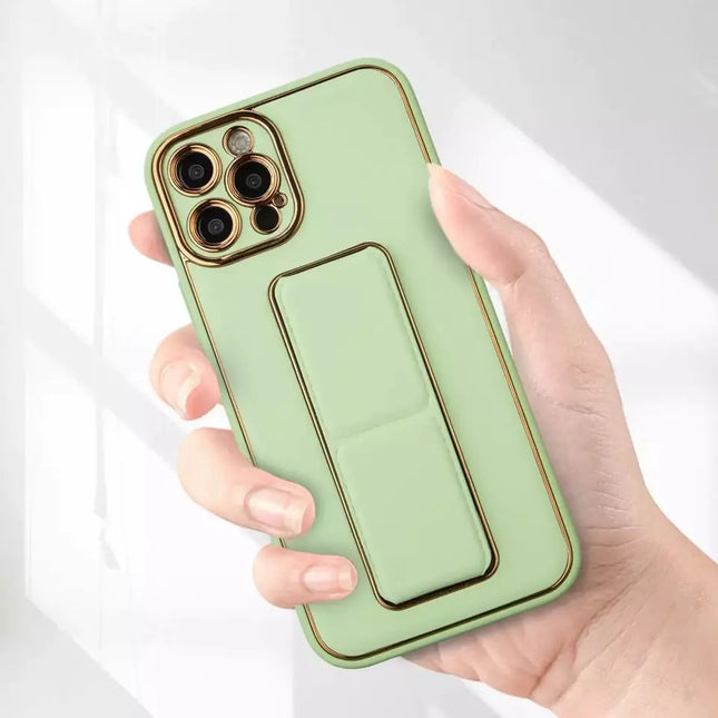Nieuw - Kickstand - Case hoesje voor iPhone - 13 - met - standaard, - Green
