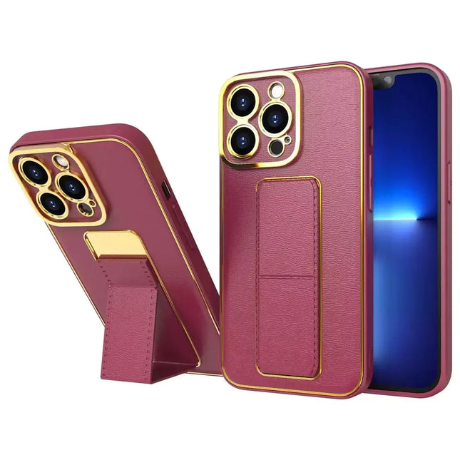 Nieuw - Kickstand - Case hoesje voor iPhone - 13 - met - standaard, - rood