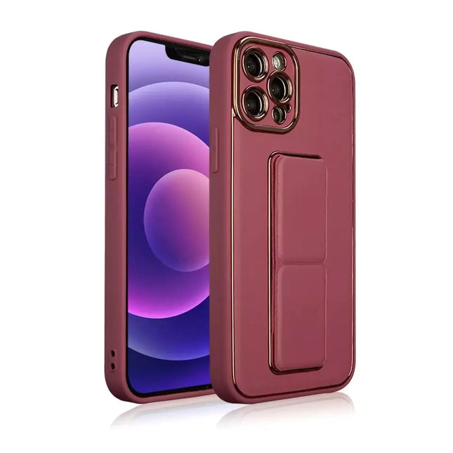 Nieuw - Kickstand - Case hoesje voor iPhone - 13 - met - standaard, - rood