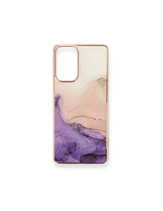 iPhone XR hoesje marmar backcover case paars