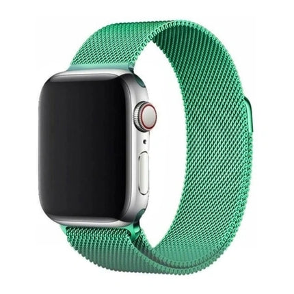 Magnetische band voor Apple Watch Series 7 – 45 mm, metalen schakelarmband.