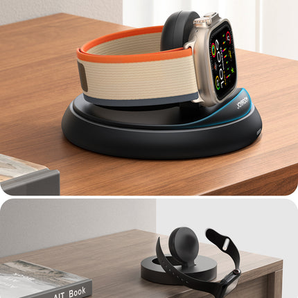 Joyroom JR-W12 opvouwbare inductieve oplader voor Apple Watch - zwart