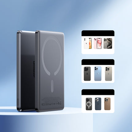 Powerbank Joyroom JR-PBM08 5000mAh 20W met inductief opladen - grijs