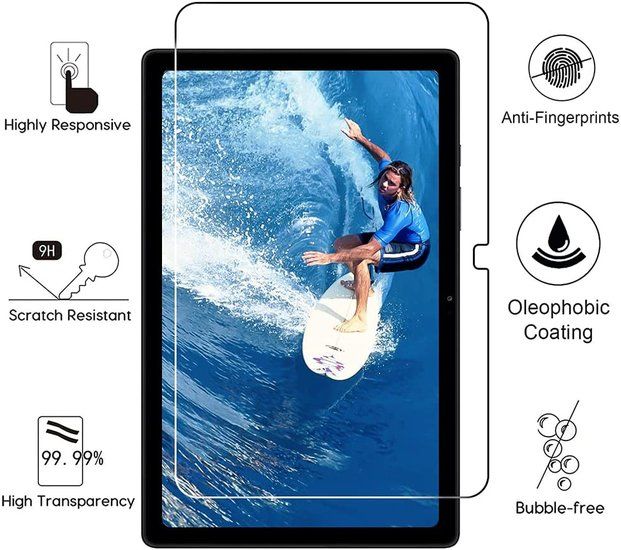 Samsung Galaxy Tab A9 Plus Displayschutzfolie aus gehärtetem Glas – Samsung Galaxy Tab A9+ Schutzglas – Samsung Galaxy Tab A9+ Displayschutzfolie 