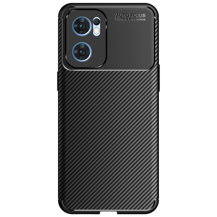 Hoesje Oppo Find X5 Lite - Rugged Soft TPU Case - Black