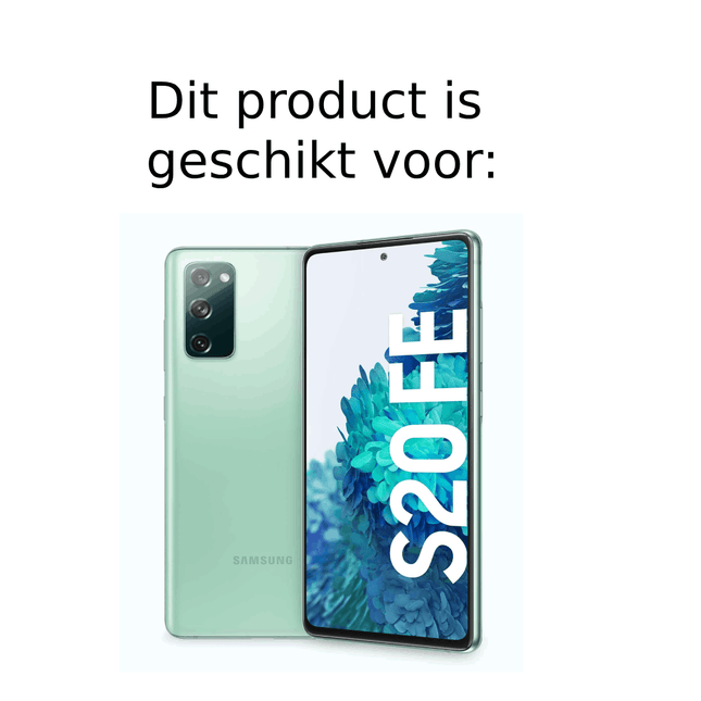 Samsung Galaxy S20 FE antishock hoesje doorzichtig transparant met ruimte voor pasjes