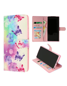 Samsung Galaxy A34 Hülle Book Case Wallet Case Schmetterlinge Blumen