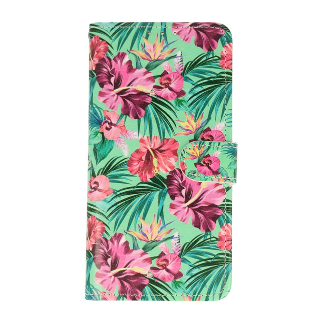 Samsung A54 – Bücherregaldruck – Floral Tropical