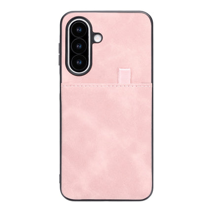 Samsung A27 - CaseMania Suédine Card Holder Case - Roze