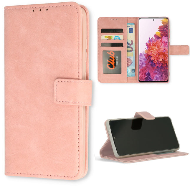 Samsung Galaxy S21 FE hoesje bookcase Baby Roze