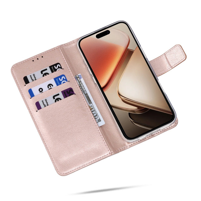 Samsung S25 Edge - A-Quality Bookcase - Rosegoud