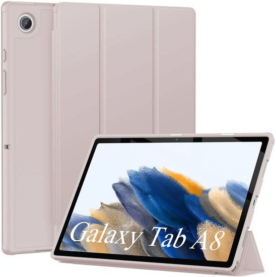 Samsung Tab A8 2021 10,5 Zoll Hülle Silikon Smart Cover rosa