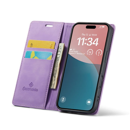 iPhone 17 hoesje boekcase mapje wallet cover paars lila