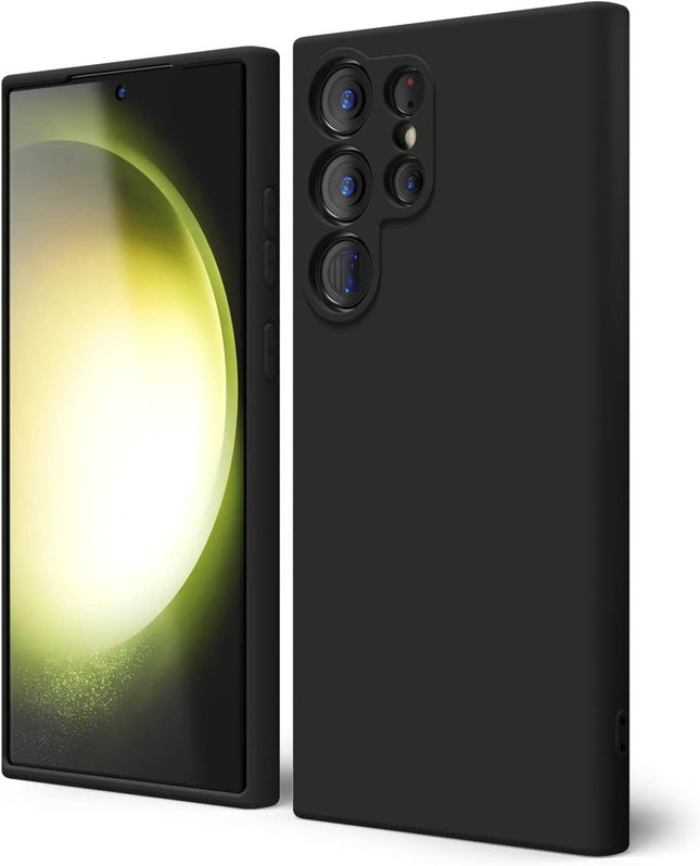 Samsung Galaxy S24 Ultra hoesje Soft Microfiber Lining Protective Case zwart