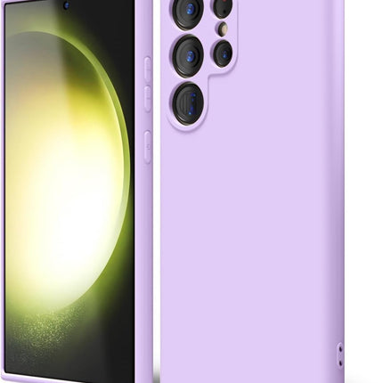 Samsung Galaxy S24 Ultra hoesje Soft Microfiber Lining Protective Case lila