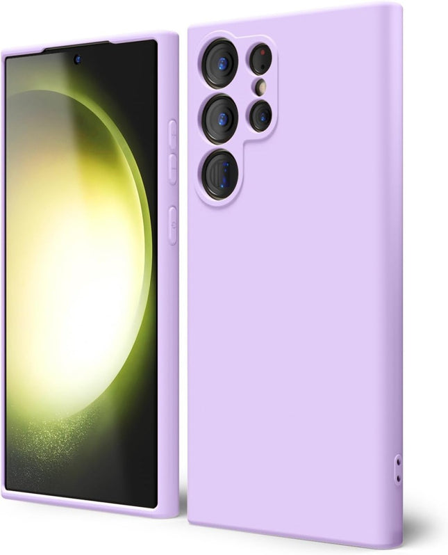 Samsung Galaxy S24 Ultra hoesje Soft Microfiber Lining Protective Case lila
