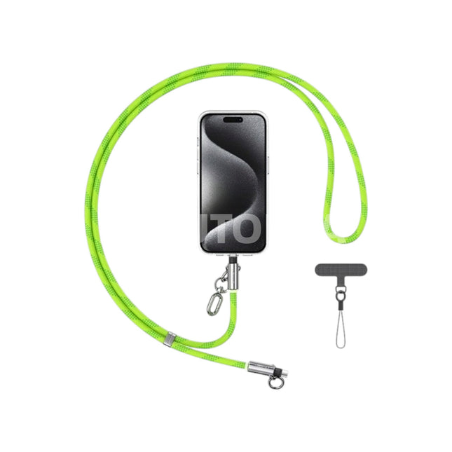 USAMS Phone Strap 120cm/USB-C Cable 60W (Green)