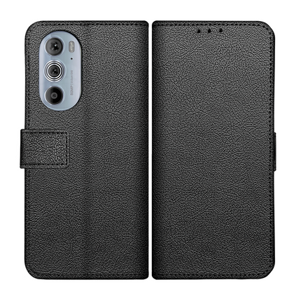 Motorola Edge 30 Pro Hoesje Magnetic Wallet Case Zwart