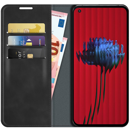 Nothing Phone (1) Hoesje Magnetic Wallet Case - Zwart