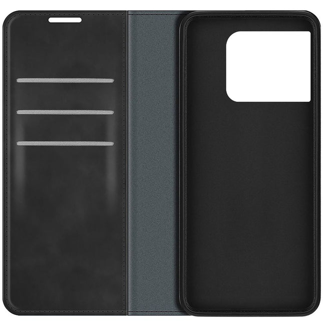 Hoesje OnePlus 10T - Magnetic Wallet Case - Black