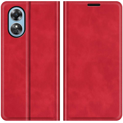 Oppo A17 hoesje boekcase wallet rood