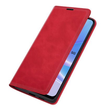 Oppo A78 5G hoesje boekcase met ruimte voor pasjes rood