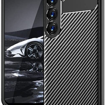 Samsung Galaxy A55 hoesje backcover Wlons Carbon Fiber Case