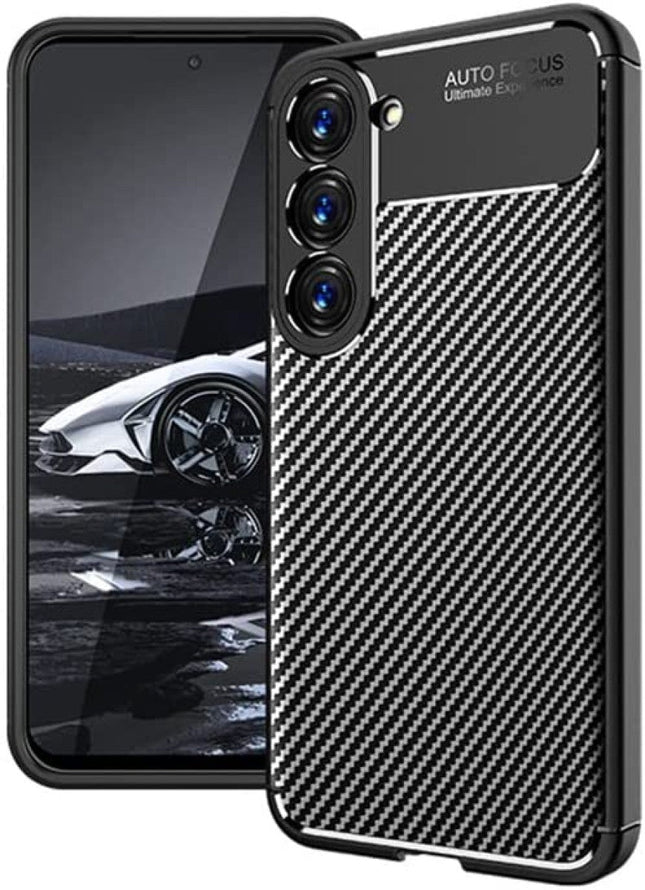 Samsung Galaxy A35 hoesje backcover Wlons Carbon Fiber Case